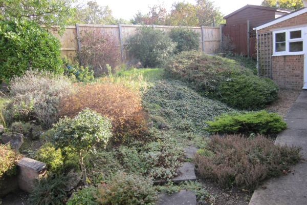 Garden 1 before restoration by Haywood Landscapes